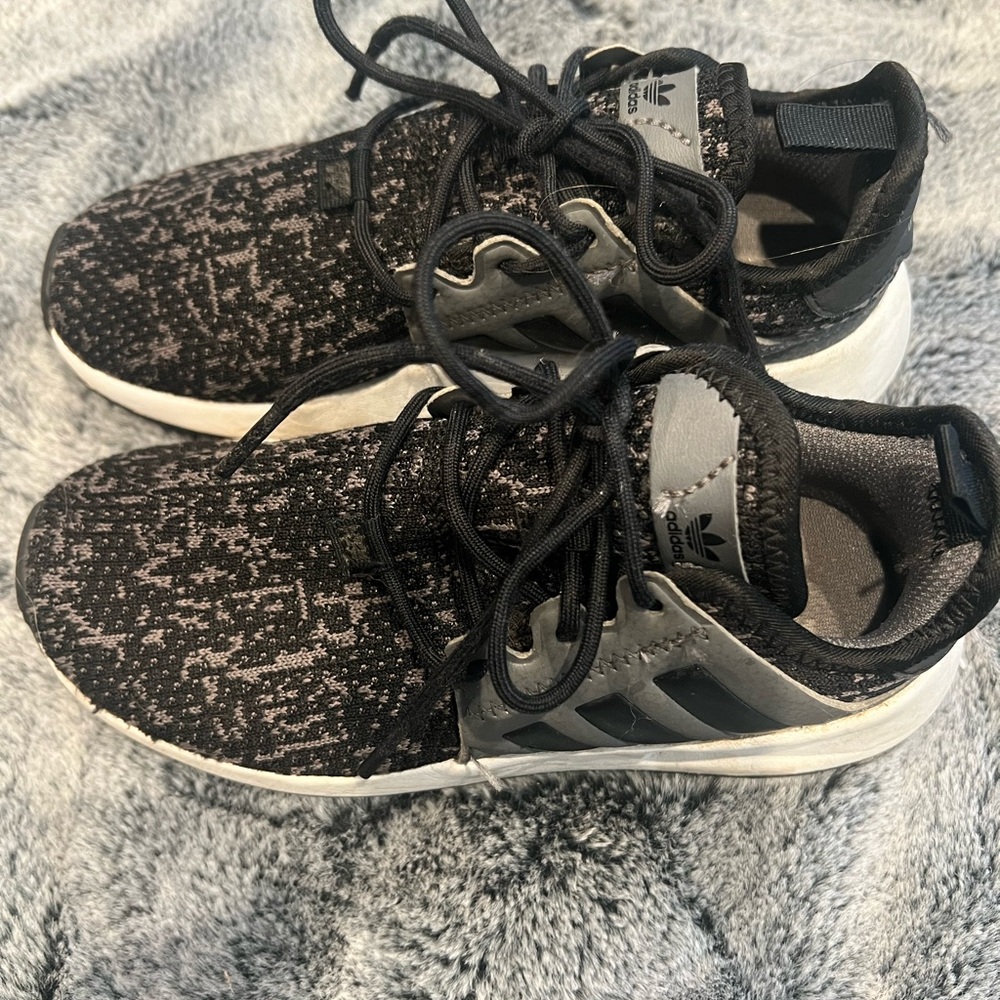 Adidas Black and Gray Athletic Shoes